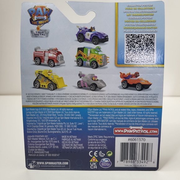 Spin Master Paw Patrol The Movie‎ Chase True Metal Diecast Vehicle Nickelodeon - Picture 7 of 12